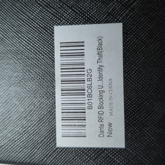 New in Box Dante Women's Black Faux Leather Bifold Wallet RFID Blocking - Picture 5 of 5